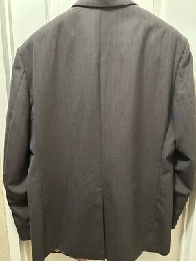 Towncraft Men's Charcoal Pinstripe Suit Jacket